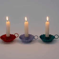 Intratuin Kerzenständer Dejan lila 11 x 9 x 3 cm