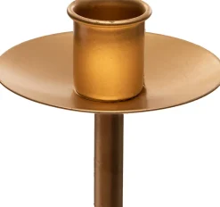 Intratuin Kerzenständer für Flaschenöffnung gold 7,5 x 7,5 x 7,5 cm