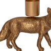 Intratuin Kerzenständer Fuchs 11 x 3 x 8,5 cm gold