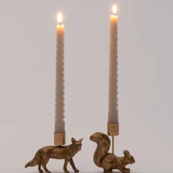 Intratuin Kerzenständer Fuchs 11 x 3 x 8,5 cm gold