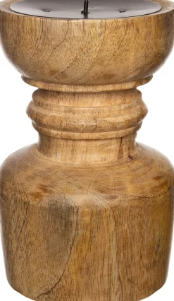 Intratuin Kerzenständer Ivo Holz D 10 cm H 15 cm