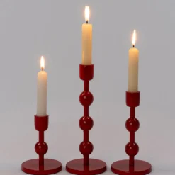 Intratuin Kerzenständer Katy rot D 9 H 12 cm