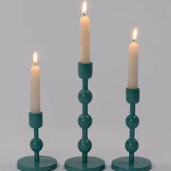 Intratuin Kerzenständer Katy blau D 9 H 23 cm