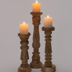 Intratuin Kerzenständer Kalmar braun D 11 H 30 cm