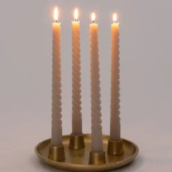 Intratuin Kerzenständer Koko gold D 9 H 5 cm
