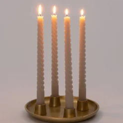 Intratuin Kerzenständer Koko gold D 20 H 5 cm