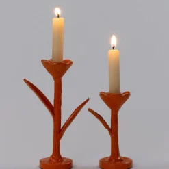 Intratuin Kerzenständer Nate orange 9 x 6,5 x 15 cm