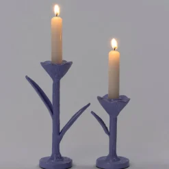 Intratuin Kerzenständer Nate lila 9 x 6,5 x 15 cm