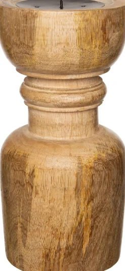 Intratuin Kerzenständer Pien Holz D 13 cm H 25 cm