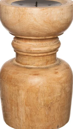 Intratuin Kerzenständer Pien Holz D 13 cm H 20 cm
