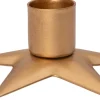 Intratuin Kerzenständer Stern D 9,5 H 3,5 cm gold