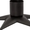 Intratuin Kerzenständer Stern D 9,5 H 3,5 cm zwart