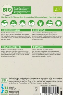 Intratuin Kopfsalat (Lactuca sativa 'Merveille des quatre saisons') (BIO) Samen