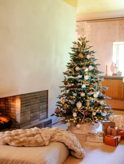 Intratuin Korb für Weihnachtsbaum Fleur naturell D 57 H 26 cm