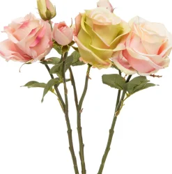 Intratuin Kunstblume Rose rosa H 38 cm