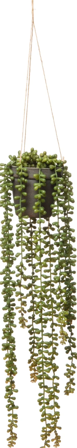 Intratuin Kunstpflanze hängend Erbsenpflanze 12 x 12 x 55 cm