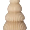 Intratuin LED Stumpenkerze Weihnachtsbaum Juna hellbraun D 8 H 13,5 cm