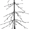Intratuin LED Weihnachtsbaum Daan schwarz mit Beleuchtung warmweiß D 57 H 120 cm