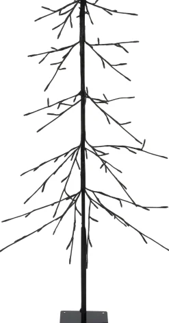 Intratuin LED Weihnachtsbaum Daan schwarz mit Beleuchtung warmweiß D 57 H 120 cm