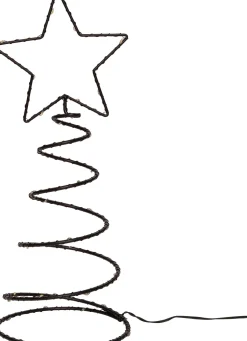 Intratuin Lichterkette Stern-Spirale mit 40 LEDs warmweiß D 15 H 40 cm