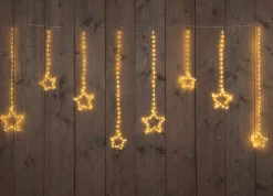 Intratuin Lichtervorhang Sterne mit 364 LEDs warmweiß 2 m