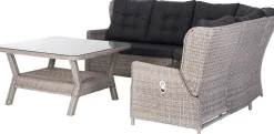 Intratuin Lounge-Set Sanur 5-Sitzer Rattan verstellbar braun
