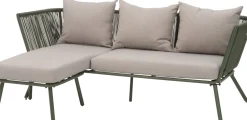 Intratuin Loungesofa Iris 3-Sitzer mit Chaiselongue grün
