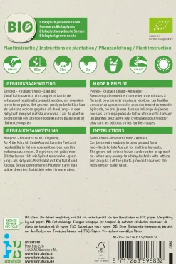 Intratuin Mangold (Beta vulgares 'Rhubard Chard') (BIO) Samen