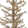 Intratuin mini Künstlicher Weihnachtsbaum Kristal gold met 60 warmweißen Lämpchen 28 H 46 cm