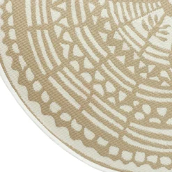 Intratuin Outdoor-Teppich Decor rund beige D 180 cm