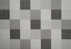 Intratuin Outdoor-Teppich kariert grau 160 x 230 cm