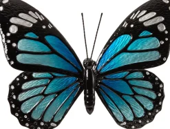 Intratuin Outdoor-Wanddeko Schmetterling blau 47 x 33 x 3 cm