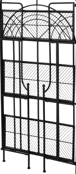 Intratuin Pflanzenregal Tjibbe schwarz 60 x 27,5 x 120 cm
