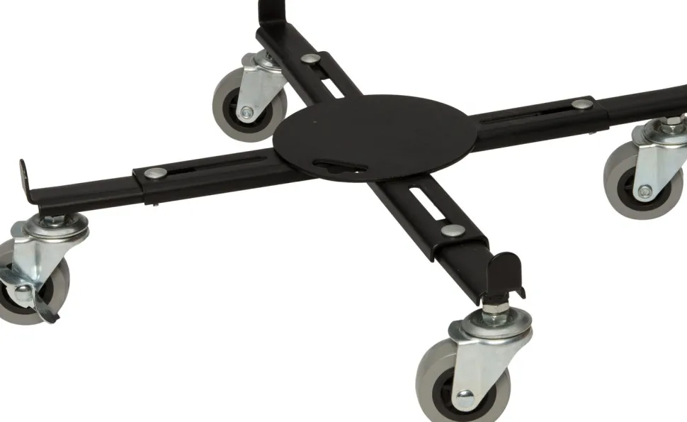 Intratuin Pflanzenroller verstellbar schwarz D 29 H 10,5 cm