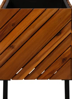 Intratuin Pflanzkübel Acacia naturell 32 x 32 x 42 cm