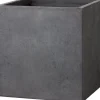 Intratuin Pflanzkübel Kubus 28 x 28 x 28 cm anthrazit