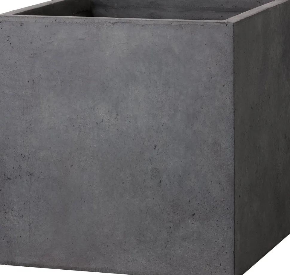 Intratuin Pflanzkübel Kubus 28 x 28 x 28 cm anthrazit