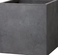 Intratuin Pflanzkübel Kubus 23 x 23 x 23 cm anthrazit