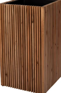 Intratuin Pflanzkübel Latten natur 51 x 51 x 90 cm