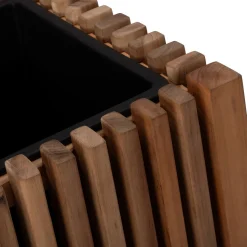 Intratuin Pflanzkübel Latten natur 90 x 33 x 90 cm