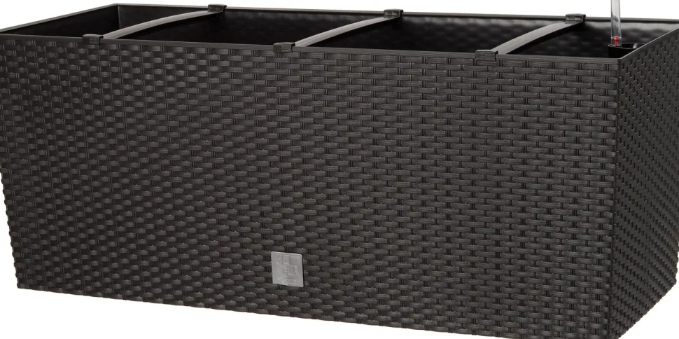 Intratuin Pflanzkübel Lucie 80 x 33 x 32 cm anthrazit