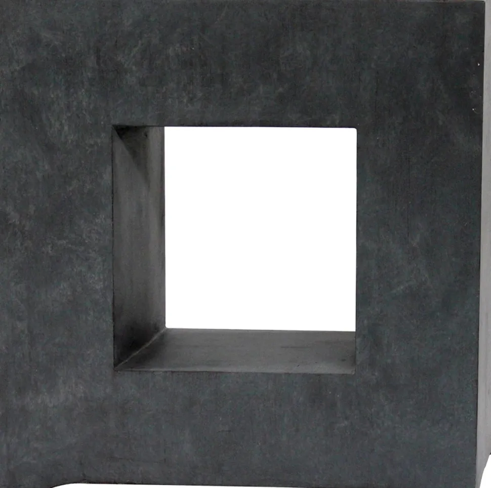 Intratuin Pflanzkübel mit Fenster 68 x 27 x 68 cm anthrazit