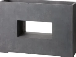 Intratuin Pflanzkübel mit Fenster 75 x 27 x 52 cm anthrazit