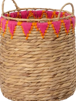 Intratuin Pflanzkorb Maci naturell / rosa D 42 H 46 cm