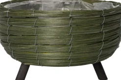 Intratuin Pflanzkorb mit Füßen Dewi grün D 29 H 15 cm