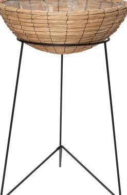 Intratuin Pflanzkorb mit Ständer Noor schwarz D 50 H 72 cm