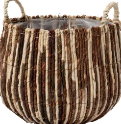 Intratuin Pflanzkorb Suan naturell / braun D 36 H 33 cm