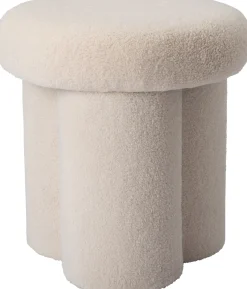 Intratuin Poef Suze wit D 44 H 44 cm