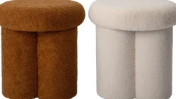 Intratuin Poef Suze wit D 44 H 44 cm