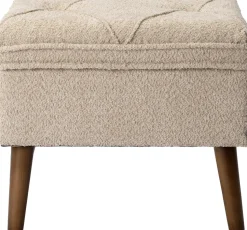 Intratuin Pouf Ned crème 105 x 40 x 46 cm